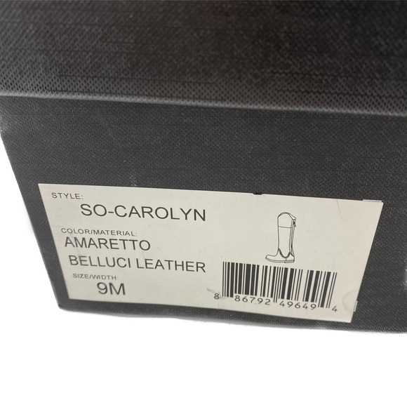 Sole Society Amaretto Belluci Leather So-Carolyn Boots - Picture 11 of 11